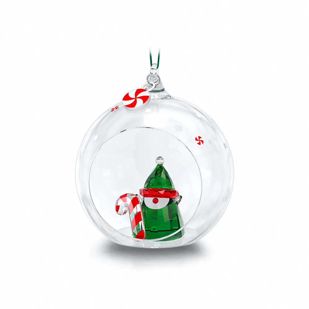 【SWAROVSKI 官方直營】Holiday Cheers聖誕精靈球形掛飾 交換禮物
