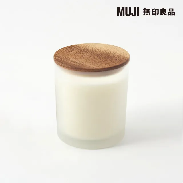 【MUJI 無印良品】附杯芬香蠟燭.柑橘香味/200g