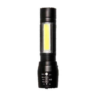【Life365】手電筒 迷你手電筒 COB側燈手電筒 伸縮變焦手電筒 手電筒強光 led手電筒 露營燈(CP171)
