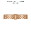 【Daniel Wellington】DW 手錶 Quadro Melrose Lumine 20X26 星辰貝母盤珠寶式錶鏈-粉色貝母盤(DW00100621)