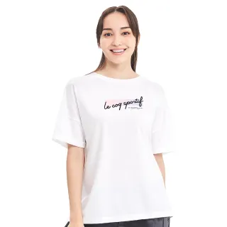 【LE COQ SPORTIF 公雞】休閒潮流長版短袖T恤 女-3色-LWR22201