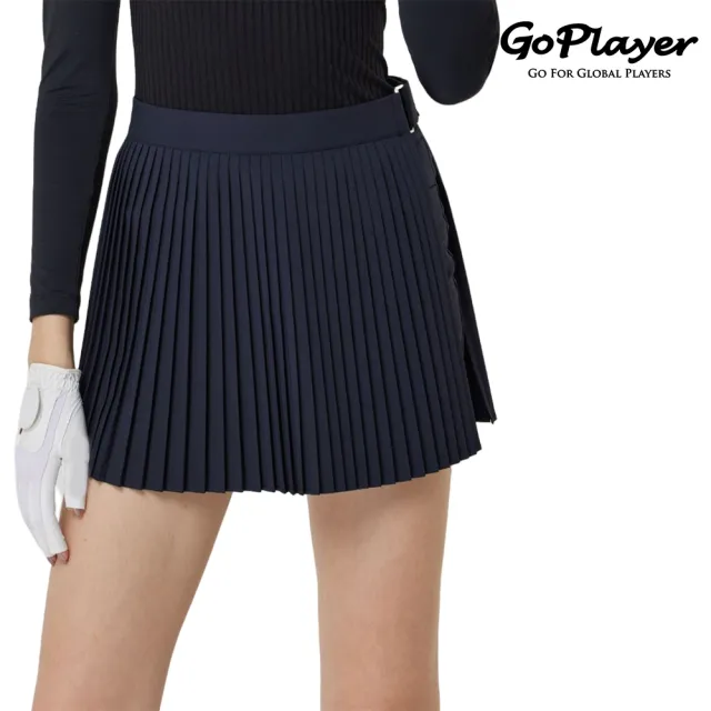 【GoPlayer】女高爾夫兩用短裙褲-粉.藏青(高爾夫女裙 短裙 運動褲裙 兩用裙)