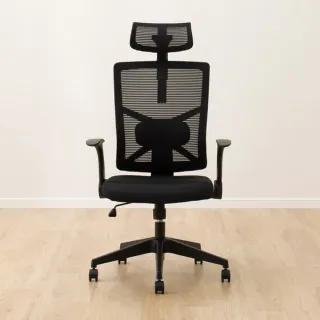 【NITORI 宜得利家居】電腦椅 事務椅 辦公椅 BAJI-O BK(電腦椅 BAJI-O)