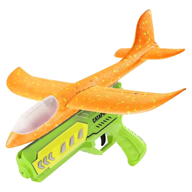 【FJ】炫彩LED泡沫彈射飛機組合玩具B24(2飛機+1發射槍)