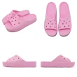 【Crocs】拖鞋 Classic Platform Slide 女鞋 粉 紅鶴色 雲朵涼拖 厚底 卡駱馳(2081806S0)