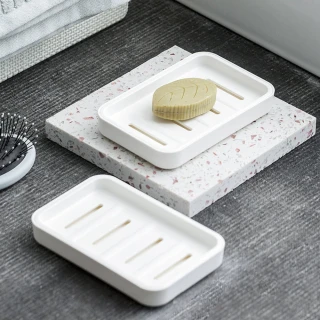 【Dagebeno荷生活】日式雙層防滑排水香皂盒 防浸水洗手台肥皂盒(2入)