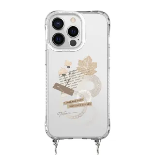 【TOXOXO】iPhone 12/12 Pro 6.1吋 冰川抗黃防摔iPhone繩掛殼：復古蕾絲