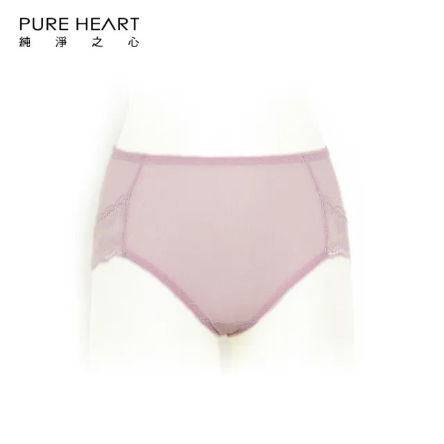 【PURE HEART】性感蕾絲-氧化鋅抗菌 包臀內褲 中腰 6色組(氧化鋅 抗菌 提臀 包臀 內褲 中腰)