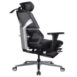 【特力屋】艾索人體工學椅 電腦椅 ESCL-A77 黑 皮座椅