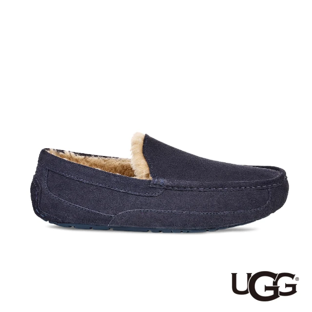 【UGG】男鞋/休閒鞋/平底鞋/帆船鞋  Ascot(海軍藍-UG1101110TNVY)