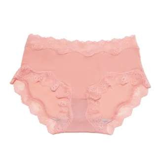 【PURE HEART】波浪蕾絲-氧化鋅抗菌 無痕內褲 中低腰 7色組(氧化鋅 抗菌 提臀 無痕 中低腰)