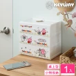 【KEYWAY 聯府】卡娜赫拉的小動物桌上三層收納盒 樂隊1(抽屜櫃 MIT台灣製造)