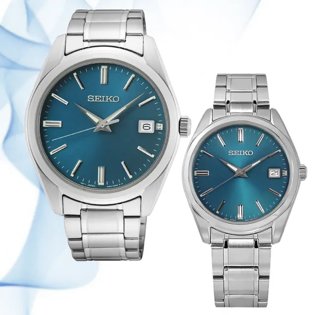 【SEIKO 精工】CS 現代簡約 對錶 情侶錶 石英錶 手錶 雙11 送禮_SK028(6N52-00A0U/6N22-00K0U)