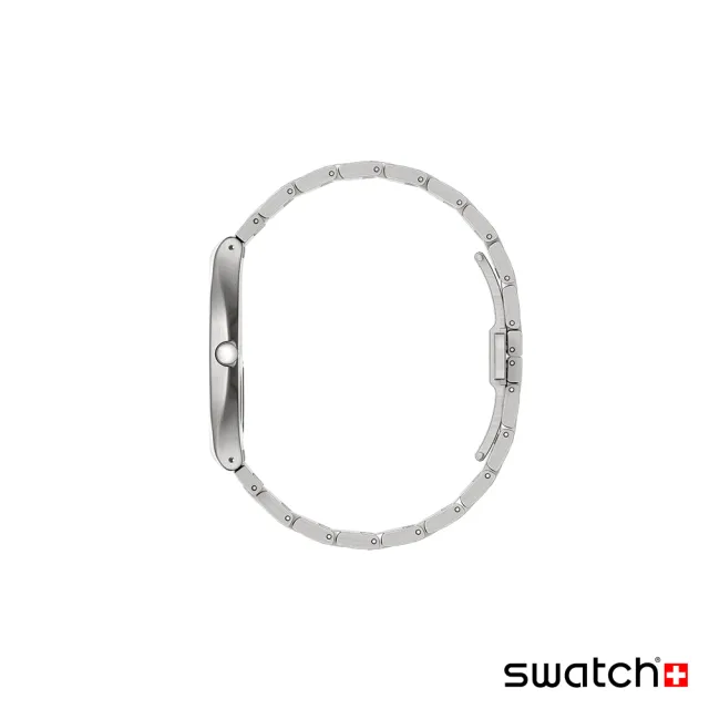 【SWATCH】Skin Irony 超薄金屬系列手錶 RED GRAPHITE 男錶 女錶 瑞士錶 錶(42mm)