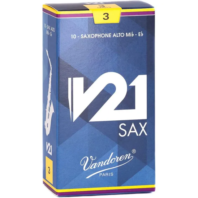 【Vandoren】A-V21 法國 Vandoren V21 中音薩克斯風竹片 10片裝(Alto SAX REEDS)