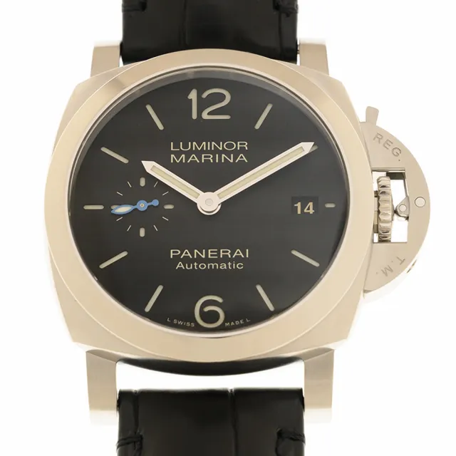 【PANERAI 沛納海】Luminor Quaranta 黑面黑皮帶款x40mm(PAM01372)