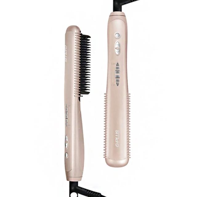 G-PLUS拓勤 GP-ZH101 直髮器，採用PTC發熱技術，溫度可調6檔（130-220℃），適合各種髮質快速直髮定型。粉紅色系設計輕巧（250x43x45mm，350g），支援110-240V國際電壓，BSMI檢驗合格（T33F86），附1年保固。完美解決毛躁秀髮，日常居家必備直髮工具！