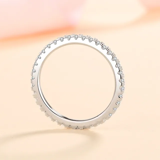 【巴黎精品】現貨+預購 莫桑鑽石戒指飾品配件925純銀戒指婚戒鑽戒(0.57克拉對戒莫桑鑽戒指v1ae36)
