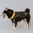 【CAMPET】Adventurer 寵物快穿機能衣-純黑暖黃-S-L(寵物保暖防潑水機能風衣)