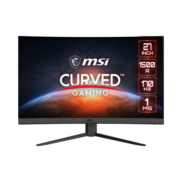 【MSI 微星】G27CQ4 E2 27型 VA 2K 170Hz 曲面電競螢幕(1500R/FreeSync/HDR)