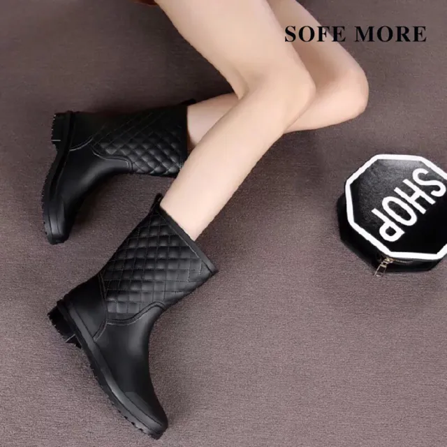 【SOFE MORE】全防水雨鞋 36~41碼防水防滑雨靴 一體成型防水鞋(雨鞋)