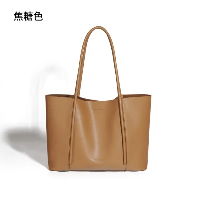 【VEONRA】雙11 牛皮真皮包 托特包(真皮包包 真牛皮 手提包 單肩腋下包 肩背包)