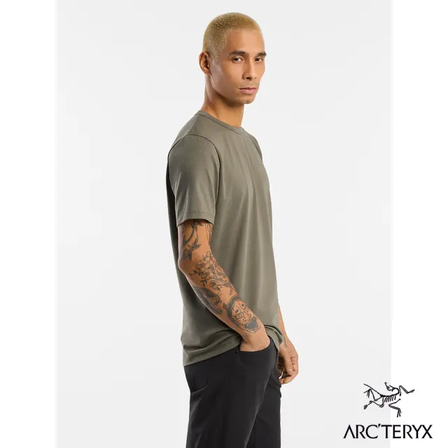 【Arcteryx 始祖鳥官方直營】男 Capitve 短袖 休閒 Tee(糧草綠)