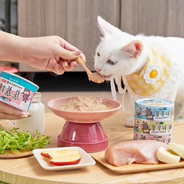 【怪獸部落】貓族寶寶無膠主食罐165gx12入(貓主食罐 全齡貓)