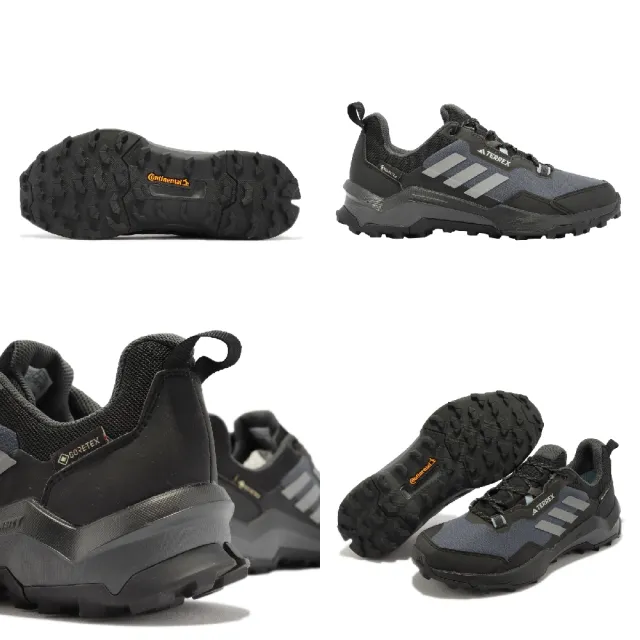 【adidas 愛迪達】戶外鞋 Terrex AX4 GTX W 女鞋 黑 灰 防水 登山 越野 郊山 (HQ1051)