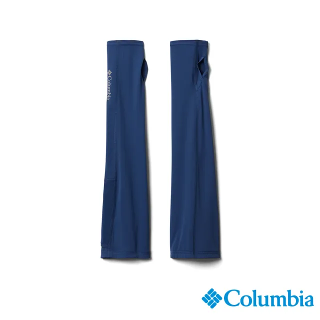 【Columbia 哥倫比亞 官方旗艦】男女款-Freezer Zero™UPF50涼感快排袖套-深藍(UCU11000NY)