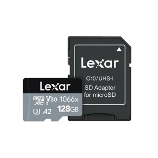 【Lexar 雷克沙】Professional 1066x MicroSDXC UHS-I U3 A2 128G記憶卡