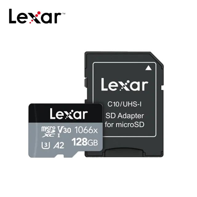 【Lexar 雷克沙】Professional 1066x MicroSDXC UHS-I U3 A2 128G記憶卡