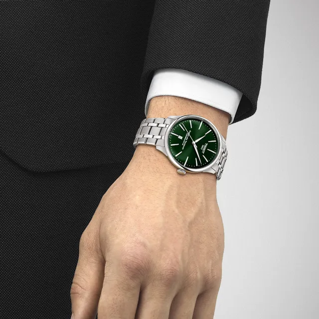 【TISSOT 天梭】杜魯爾系列動力80小時機械錶-42mm 錶 生日禮 送禮(T139.407.11.091.00)