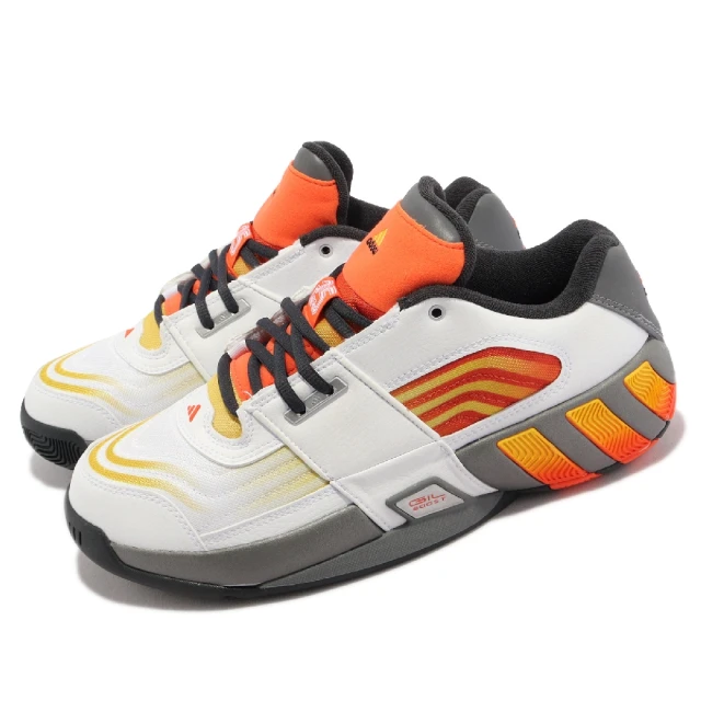 【adidas 愛迪達】籃球鞋 Agent Gil Restomod 白 橘 男鞋 高中母校配色 Arenas 愛迪達(FZ6213)