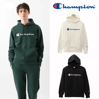 【Champion】官方直營 Basic草寫Logo內刷毛連帽長袖Tee-男(3色選擇)