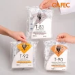 【CAFEC】三洋日本製T90中深焙豆專用白色錐形咖啡濾紙 2-4人份 100張 MC4-100W(適用HarioV60濾杯)
