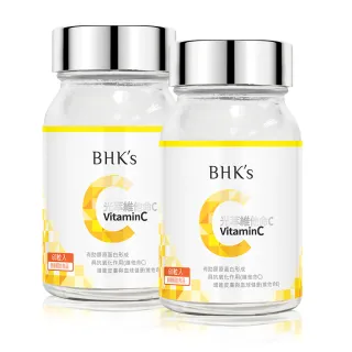 【BHK’s】光萃維他命C雙層錠 二瓶組(60粒/瓶)