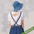 【betty’s 貝蒂思】樹與小熊印花挖背T-shirt(白色)