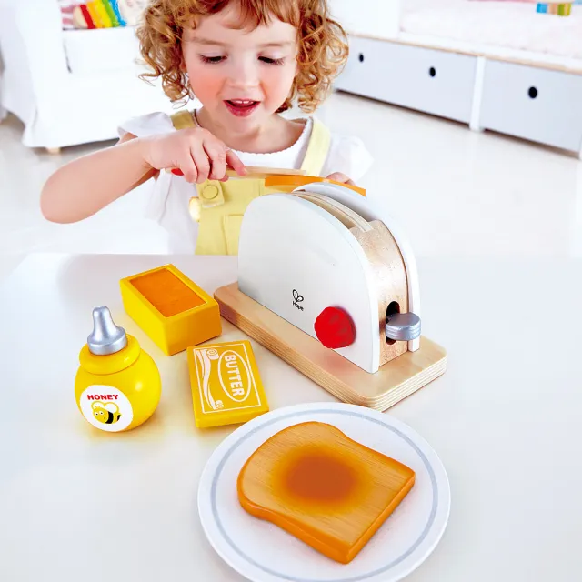 【Hape】烤吐司麵包機(木製玩具/木頭玩具/彌月禮/生日禮)