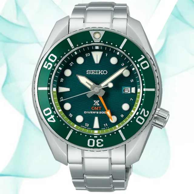 【SEIKO 精工】PROSPEX 太陽能 GMT 潛水錶 男錶 送禮 禮物 推薦 _SK028(SFK003J1/5K65-0AA0G)