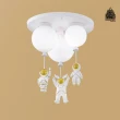 【必登堡】飛向宇宙3吊燈 B561951(吊燈/餐吊燈/太空人/宇宙人/領航員/氣球/兒童燈/趣味/造型)