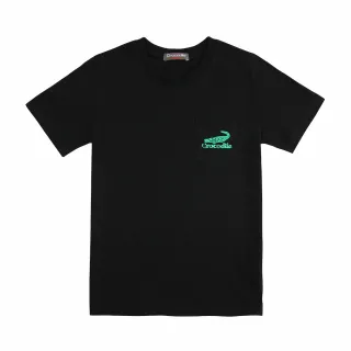 【Crocodile Junior 小鱷魚童裝】『小鱷魚童裝』撞色LOGO圓領T恤(U61415-09-小碼款)