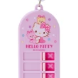 【小禮堂】Hello Kitty 兒童書包備忘鑰匙圈  - 紫抱熊款(平輸品)
