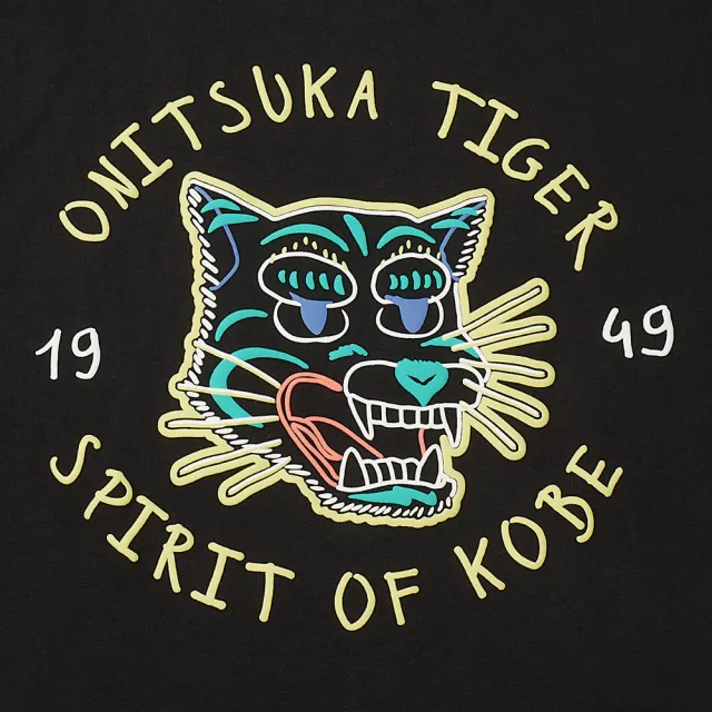 【Onitsuka Tiger】Onitsuka Tiger鬼塚虎-黑色老虎立體圖騰短袖上衣2183B158-001(2183B158-001)