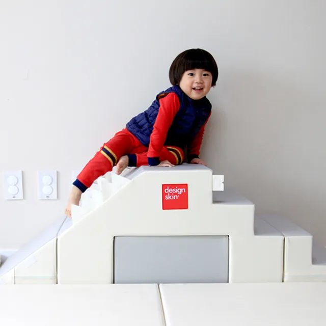 【韓國design skin】兒童4cm摺疊遊戲地墊+寶寶溜滑梯變形沙發桌椅(感覺統合訓練 幼兒 地墊 兒童沙發)