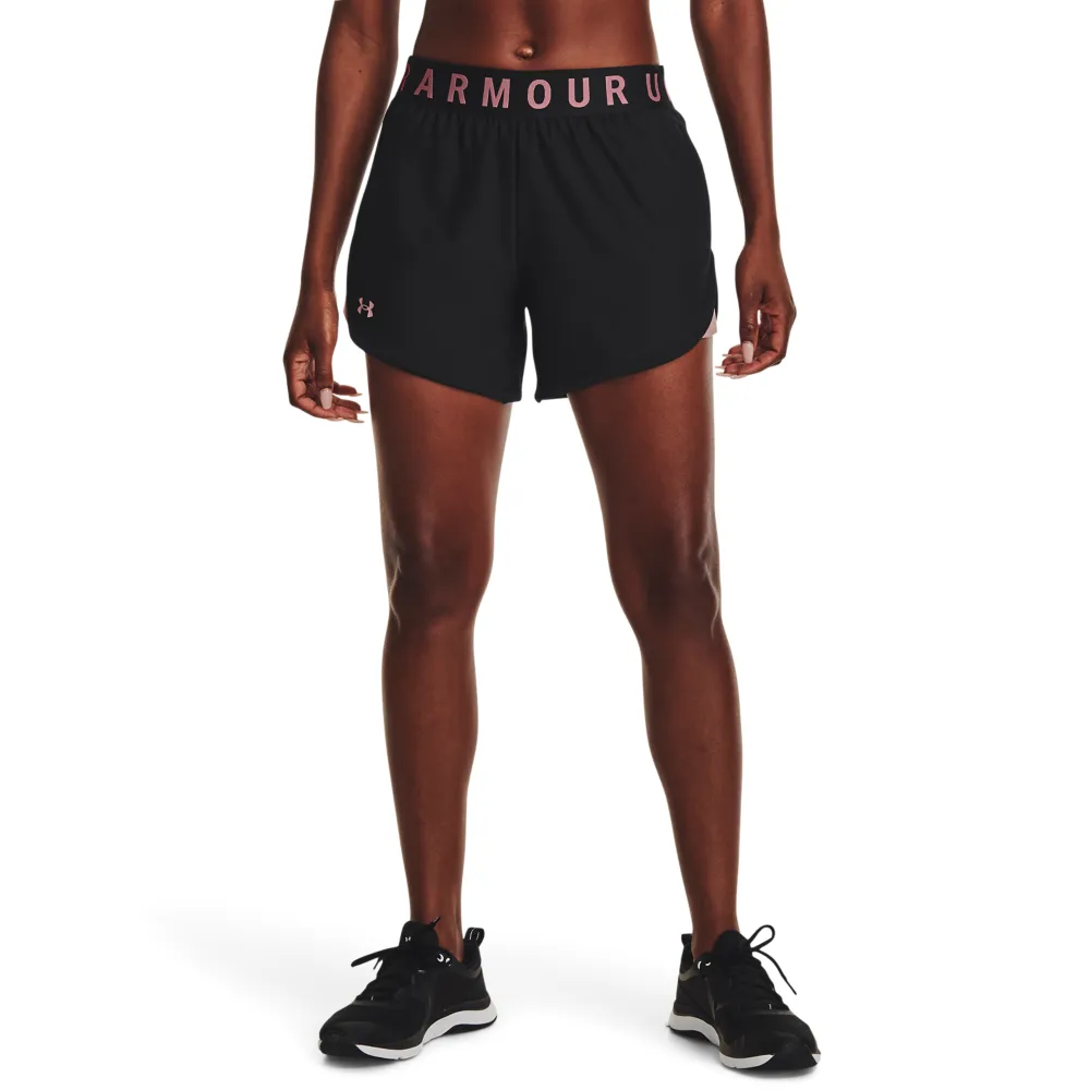 【UNDER ARMOUR】UA 女 Play Up 5吋運動短褲 _1355791-005(黑)