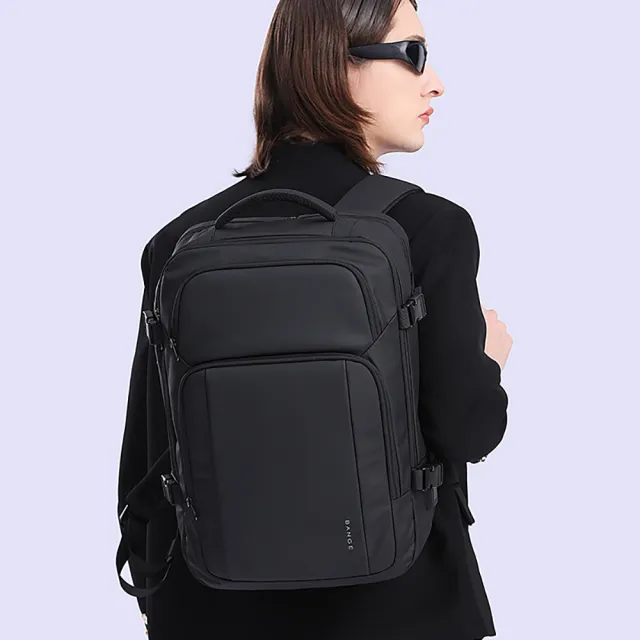 【leaper】商務休閒旅遊15.6吋筆電防水高機能型大容量雙肩後背包