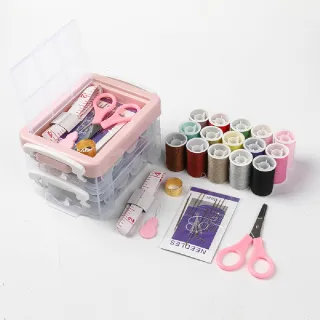【手縫線】旅行便攜30件套針線盒(16色線 居家小巧 針線包 縫補 縫紉盒 針線盒 針線組 縫紉組 縫紉工具組)