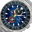 【SEIKO 精工】Prospex 海世界太陽能世界時區GMT計時腕錶 SK038  -藍44mm(V195-0AB0B/SSC549P1)