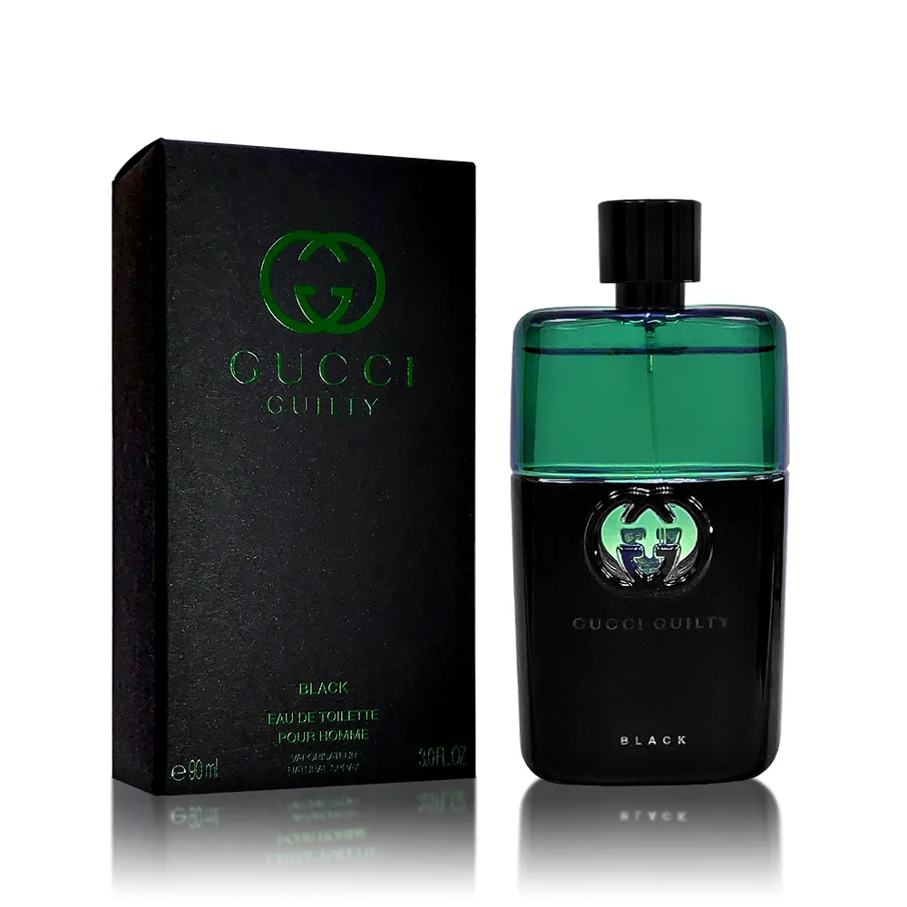 GUCCI 古馳】Guilty Black 罪愛夜男性淡香水90ML(公司貨) - momo購物網